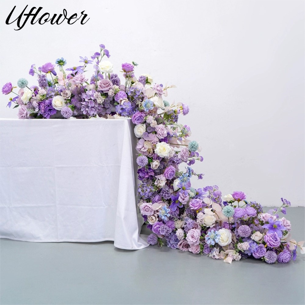 Uflower 200cm 高級ローズ造花列テーブルセンター - Flower Wall Panel のレビューと価格