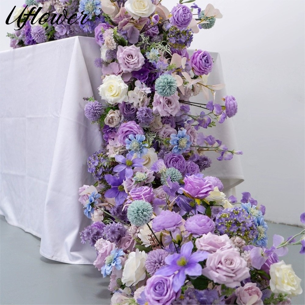 Uflower 200cm 高級ローズ造花列テーブルセンター - Flower Wall Panel のレビューと価格