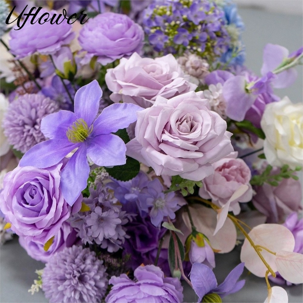 Uflower 200cm 高級ローズ造花列テーブルセンター - Flower Wall Panel のレビューと価格