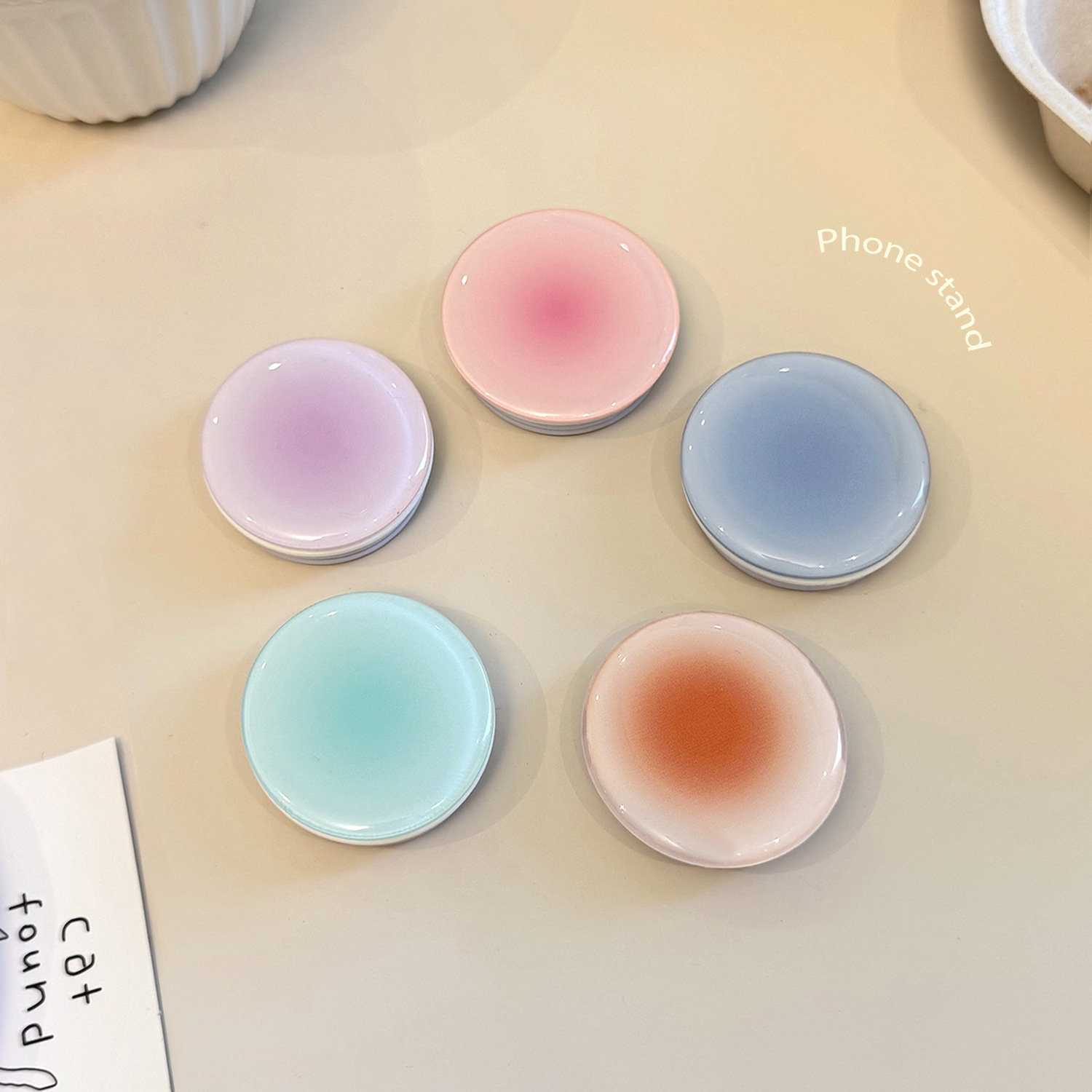 インスタ映え グラデーション スマホグリップホルダー 背面粘 - Event Support のレビューと価格