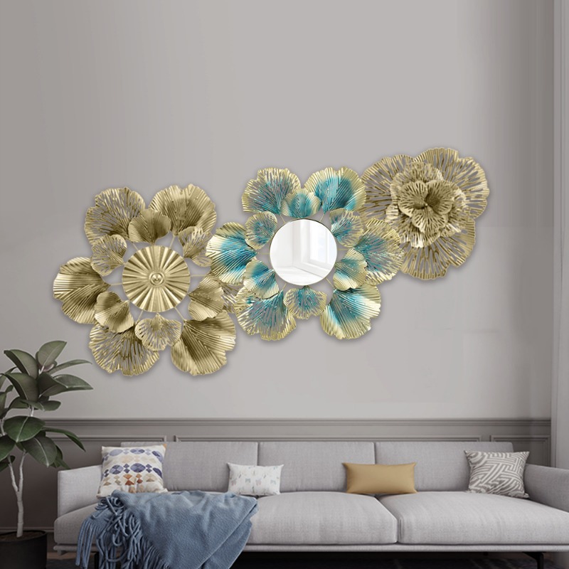 北欧風ライトラグジュアリーウォールデコレーション ゴールデン - Flower Wall Panel のレビューと価格